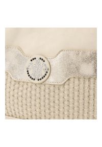 Beżowa Szykowna Torebka Damska Rieker. Kolor: beżowy. Styl: elegancki. Rodzaj torebki: na ramię #4