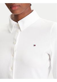 TOMMY HILFIGER - Tommy Hilfiger Koszula 1985 WW0WW43528 Écru Slim Fit. Materiał: bawełna #3