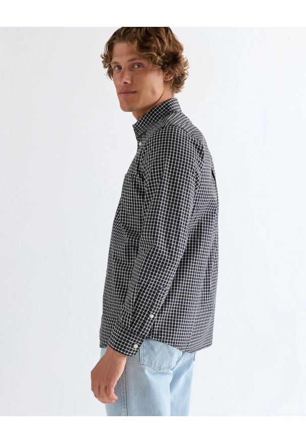 Wrangler - MESKA KOSZULA WRANGLER 1 PKT SHIRT BLACK 112378031