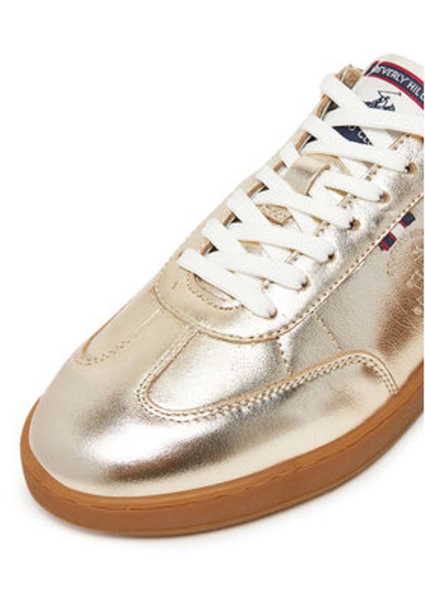 Beverly Hills Polo Club Sneakersy WI44-VOUN-02 Złoty. Kolor: złoty. Materiał: skóra