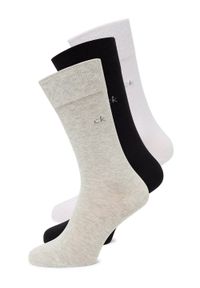 Calvin Klein Skarpety w 3-paku Mężczyźni Bawełna czarny|szary|biały jednolity, 43-46. Kolor: czarny, biały, szary, wielokolorowy. Materiał: bawełna. Wzór: jednolity