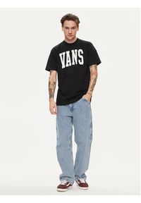 Vans T-Shirt Vans Arched Ss Tee VN000G47 Czarny Regular Fit. Kolor: czarny. Materiał: bawełna
