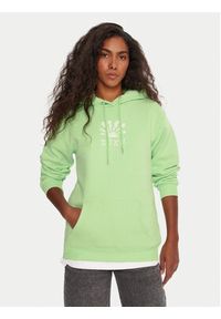 Roxy Bluza Surf Stoked ERJFT05021 Zielony Regular Fit. Kolor: zielony. Materiał: syntetyk, bawełna #4