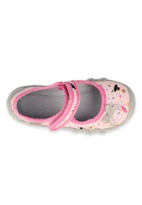 Befado obuwie dziecięce 109P248 różowe. Kolor: różowy. Materiał: tkanina, bawełna #5