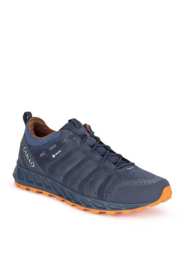 Buty trekkingowe męskie Aku Rapida Gtx. Zapięcie: sznurówki. Kolor: wielokolorowy, niebieski. Materiał: tkanina, materiał, skóra, syntetyk. Szerokość cholewki: normalna