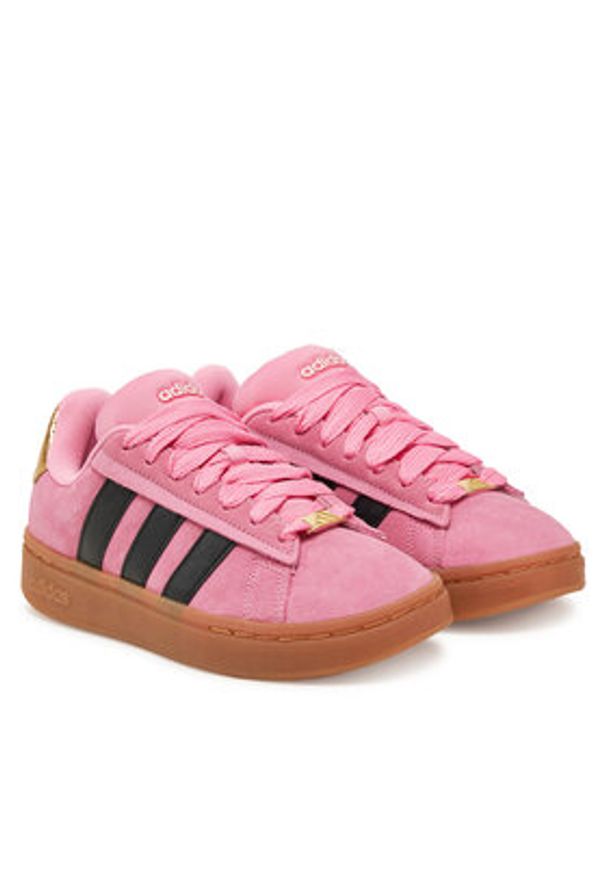 Adidas - adidas Sneakersy Grand Court Alpha 00s JH8669 Różowy. Kolor: różowy. Materiał: skóra