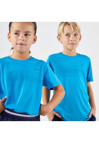 ARTENGO - Koszulka do tenisa dla dzieci Artengo Light. Kolor: niebieski, wielokolorowy, turkusowy. Materiał: materiał, poliester, poliamid. Sezon: lato. Sport: tenis #1