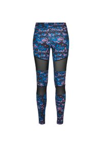 Legginsy damskie Urban Classics camouflage tech. Kolor: niebieski, wielokolorowy, czarny. Materiał: mesh #1