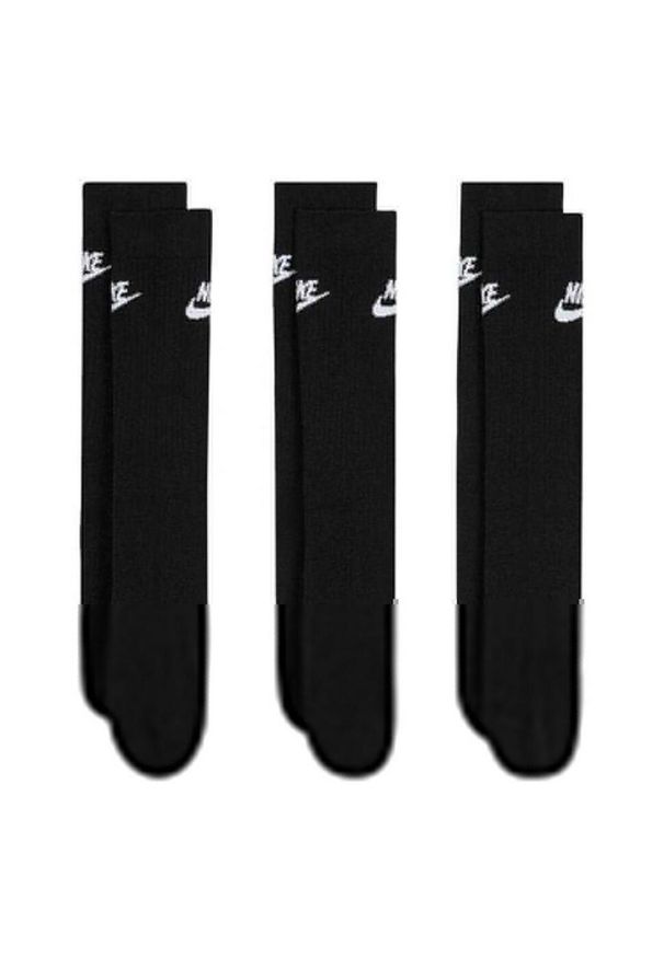 Nike - Zestaw Skarpet Unisex Dla Dorosłych Essentials Everyday (zestaw 3 Sztuk). Kolor: czarny. Sport: turystyka piesza