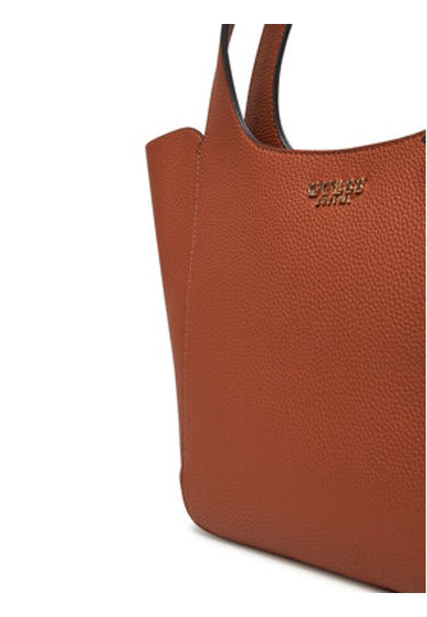 Guess Torebka Calista HWBG73 34220 Brązowy. Kolor: brązowy. Materiał: skórzane