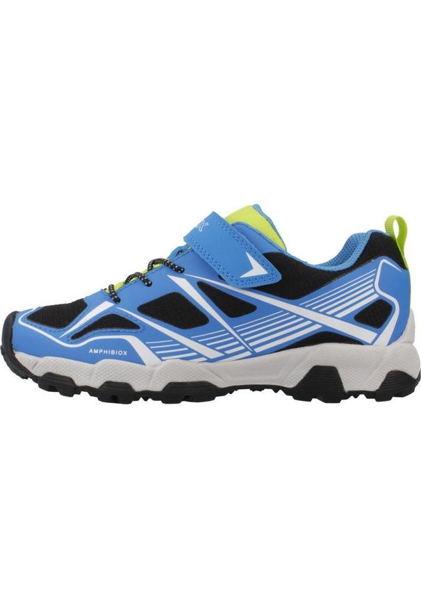 Geox - Buty GEOX J MAGNETAR BOY B ABX Niebieski. Kolor: niebieski. Materiał: syntetyk, tkanina. Sport: turystyka piesza