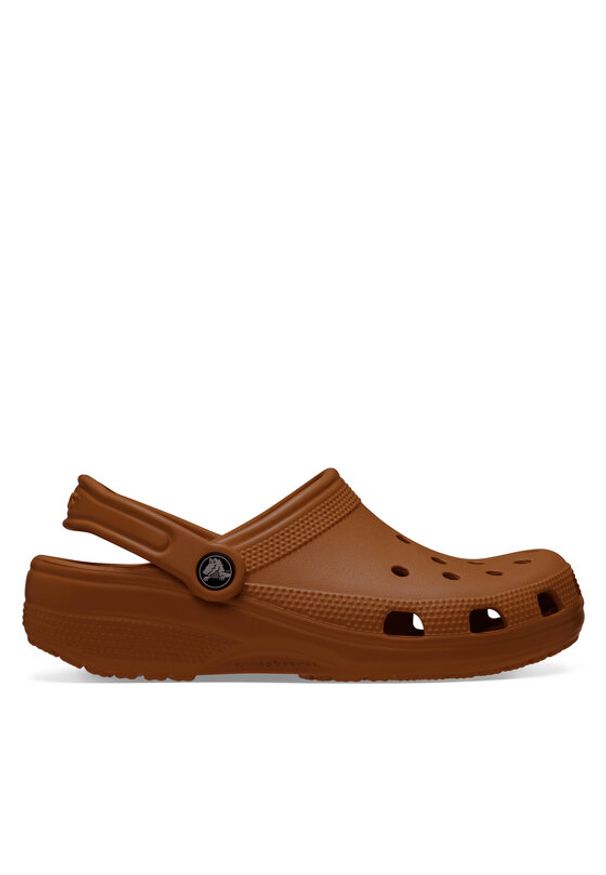 Crocs Klapki Classic 10001 Brązowy. Kolor: brązowy