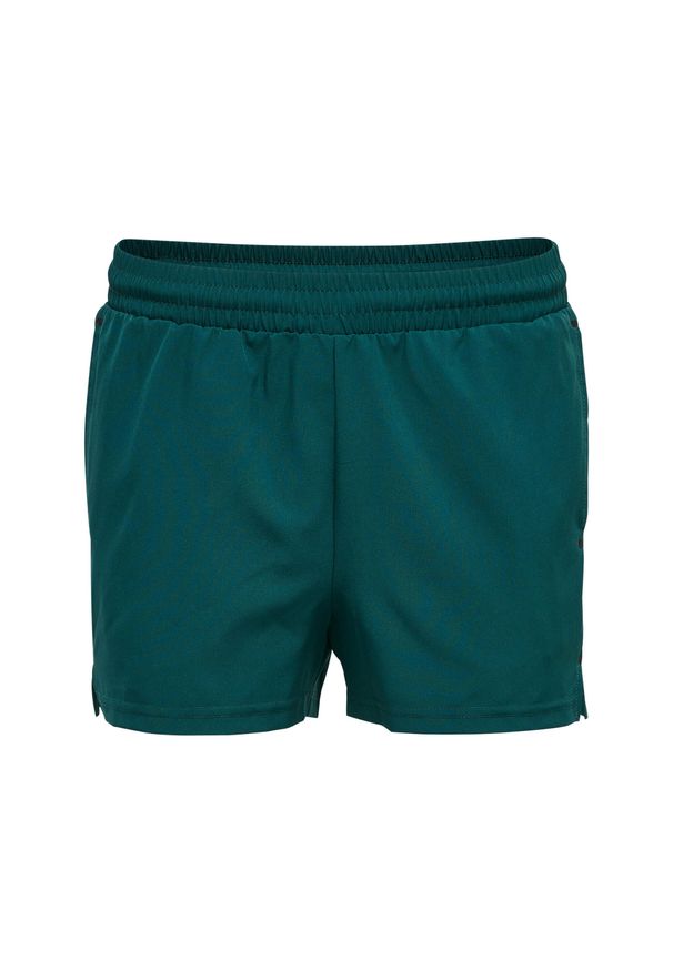 Szorty damskie Hummel Move Grid. Kolor: zielony. Wzór: nadruk, jodełka. Sport: fitness