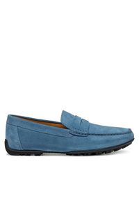 Geox Mokasyny U Kosmopolis + Grip U35CFB 00020 C4067 Niebieski. Kolor: niebieski. Materiał: zamsz, skóra