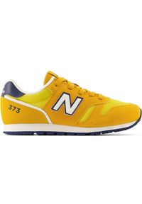 Buty dziecięce New Balance YC373XW2 – żółte. Okazja: na co dzień, na uczelnię. Kolor: żółty. Materiał: guma, materiał, syntetyk. Szerokość cholewki: normalna. Model: New Balance 373 #1