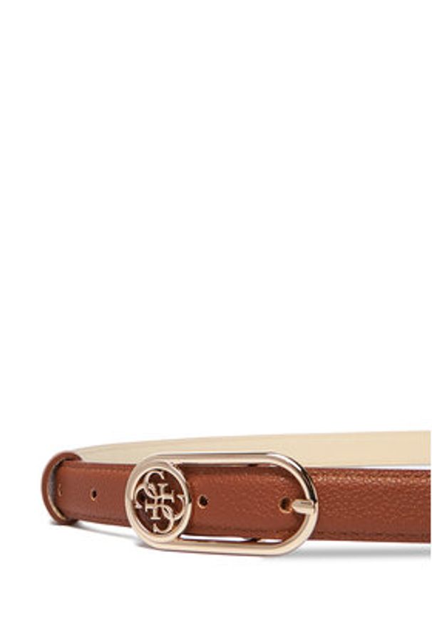 Guess Pasek Damski BW9279 P5425 Brązowy. Kolor: brązowy. Materiał: skóra