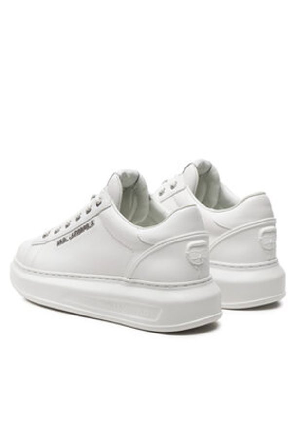 Karl Lagerfeld - KARL LAGERFELD Sneakersy KL62525N Biały. Kolor: biały. Materiał: skóra
