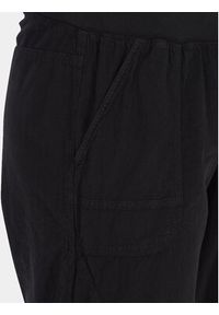 Zizzi Spodnie materiałowe J80001J Czarny Loose Fit. Kolor: czarny. Materiał: bawełna #7