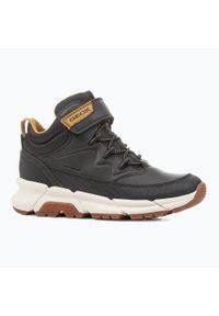 Buty juniorskie Geox Flexyper Plus. Kolor: czarny. Materiał: tkanina, syntetyk