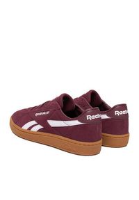 Reebok Sneakersy EO-CLUB C GROUNDS UK 100229523 Bordowy. Kolor: czerwony. Materiał: skóra, zamsz. Model: Reebok Club #5