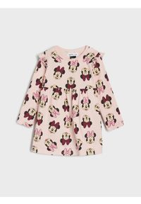 Sinsay - Sukienka Minnie Mouse - różowy. Kolor: różowy. Wzór: motyw z bajki