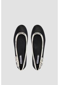Karl Lagerfeld - KARL LAGERFELD Czarne damskie baleriny KARO, Rozmiar 39. Okazja: na co dzień. Kolor: czarny. Styl: casual, klasyczny #3