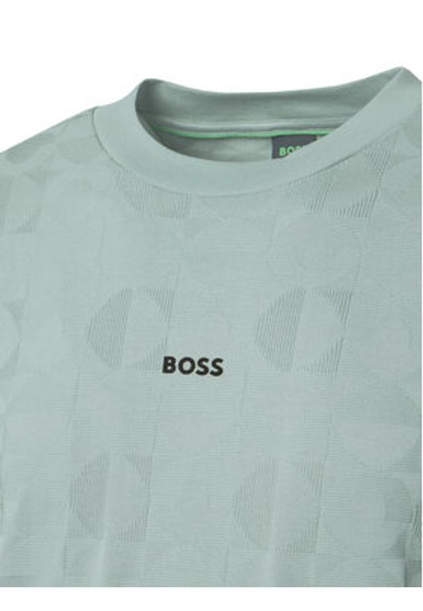 BOSS T-Shirt 50538184 Zielony Relaxed Fit. Kolor: zielony. Materiał: bawełna