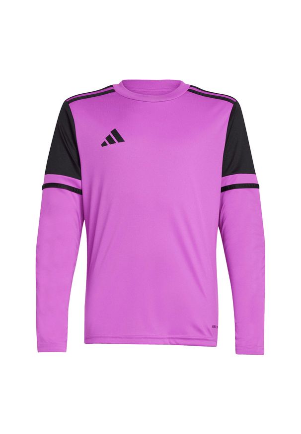 Adidas - Koszulka bramkarska dla dzieci adidas Squadra 25 Long Sleeve. Kolor: różowy, wielokolorowy, czarny. Długość rękawa: długi rękaw. Sport: piłka nożna