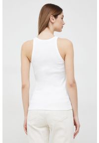 Polo Ralph Lauren top bawełniany kolor biały. Typ kołnierza: polo. Kolor: biały. Materiał: bawełna #2