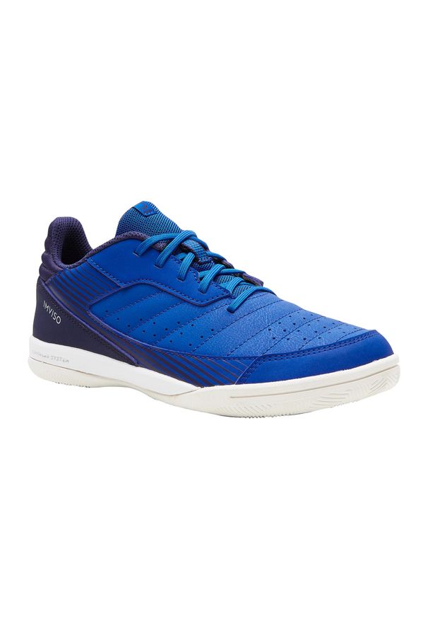 IMVISO - Buty do piłki nożnej halowej futsal dla dzieci Kipsta ESKUDO 500. Materiał: kauczuk. Wzór: gładki