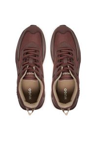 Hugo - HUGO Sneakersy Leon 50536660 Brązowy. Kolor: brązowy. Materiał: skóra #4