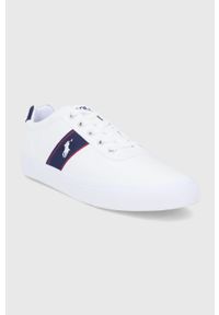 Polo Ralph Lauren Tenisówki męskie kolor biały. Nosek buta: okrągły. Zapięcie: sznurówki. Kolor: biały. Materiał: guma #5