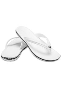 Japonki Crocs Crocband Flip. Kolor: biały. Materiał: materiał, syntetyk