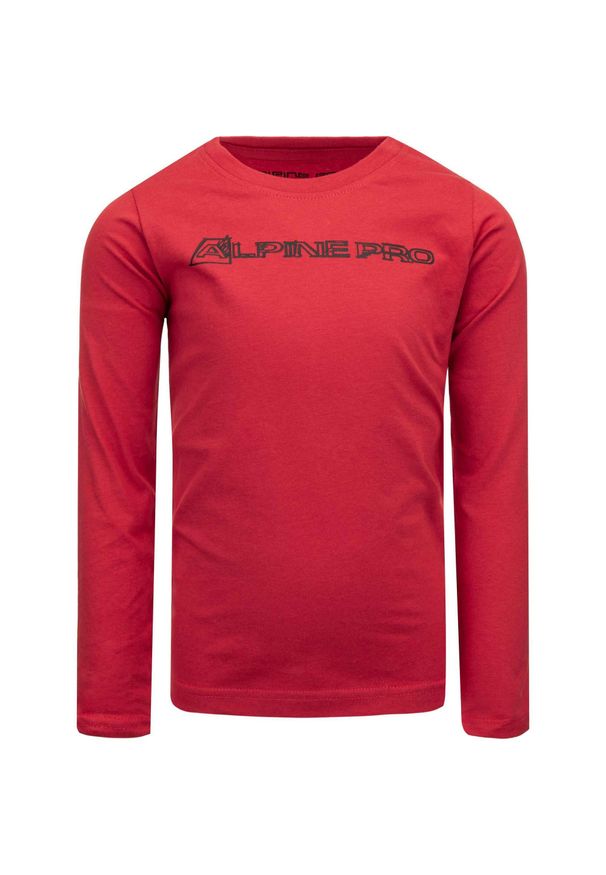 ALPINE PRO - Koszulka dla dzieci Alpine Pro Bermo 92-98 - Miękka i Oddychająca. Kolor: fioletowy. Materiał: bawełna. Sport: kolarstwo
