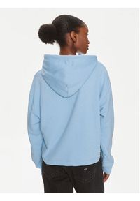 Tommy Jeans Bluza Essential Logo DW0DW17797 Błękitny Relaxed Fit. Kolor: niebieski. Materiał: syntetyk #5