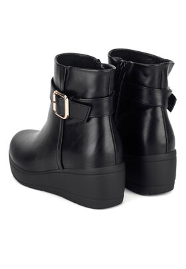 Clara Barson Botki WS6000-01 Czarny. Kolor: czarny. Materiał: skóra