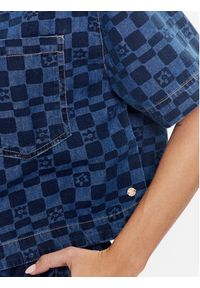 Roxy Koszula jeansowa Blue Wave Club Printed ERJWT03579 Niebieski Regular Fit. Kolor: niebieski. Materiał: jeans, bawełna #2