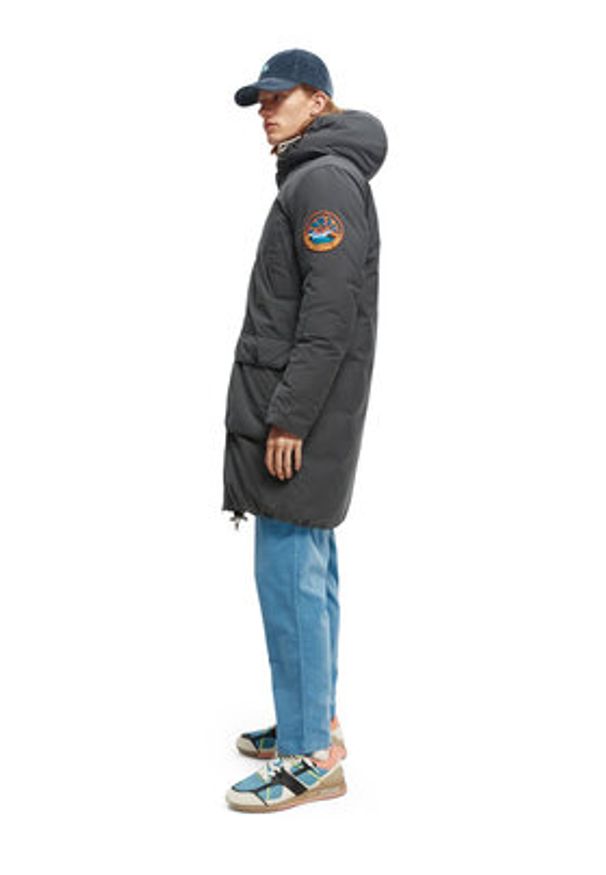 Scotch & Soda Parka 169114 Szary Regular Fit. Kolor: szary. Materiał: syntetyk