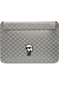 Karl Lagerfeld Karl Lagerfeld Sleeve KLCS14SAKHPKG 14" srebrny/silver Saffiano Monogram Ikonik. Kolor: srebrny #1