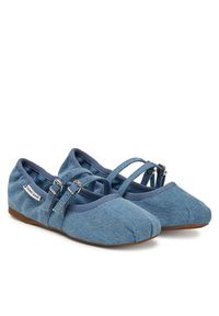 Tommy Jeans Baleriny Ballerina Denim EN0EN02782 Niebieski. Kolor: niebieski. Materiał: materiał