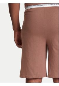 United Colors of Benetton - United Colors Of Benetton Szorty piżamowe 30964900D Beżowy Regular Fit. Kolor: beżowy. Materiał: bawełna #4