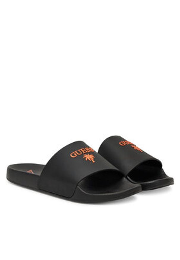 Guess Klapki F5GZ05 BB00F Czarny. Kolor: czarny