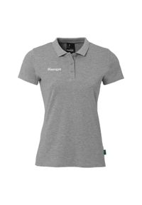KEMPA - Damska koszulka polo Kempa Classic. Typ kołnierza: polo. Kolor: czarny, biały, szary, wielokolorowy. Wzór: haft, napisy