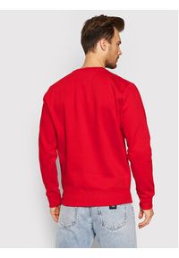 Tommy Jeans Bluza Fleece DM0DM09591 Czerwony Regular Fit. Kolor: czerwony. Materiał: syntetyk
