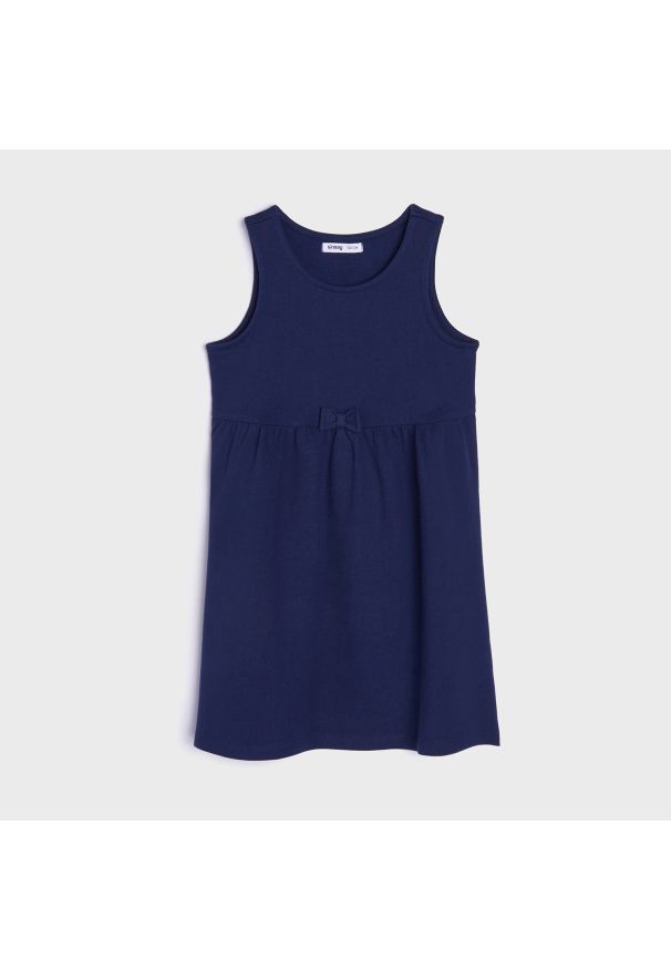 Sinsay - Sukienka - Granatowy. Kolor: niebieski