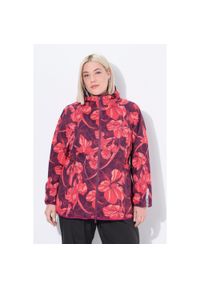 ULLA POPKEN - Damskie Kurtka przeciwdeszczowa lekka wodoodporna kaptur można ją łatwo schować. Kolekcja: plus size. Kolor: czerwony. Materiał: poliester, materiał. Sport: turystyka piesza #1