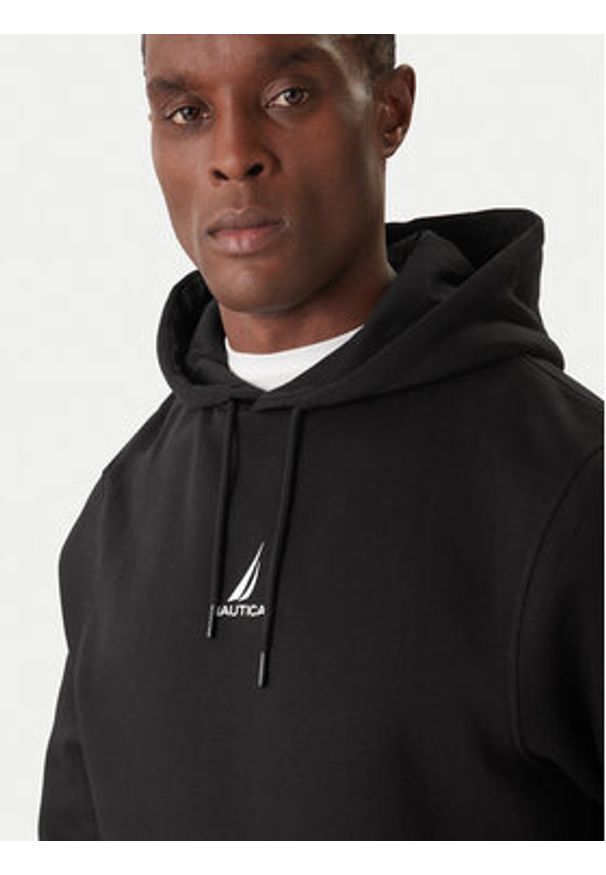 Nautica Bluza Wallowa N1T04066 Czarny Regular Fit. Kolor: czarny. Materiał: bawełna