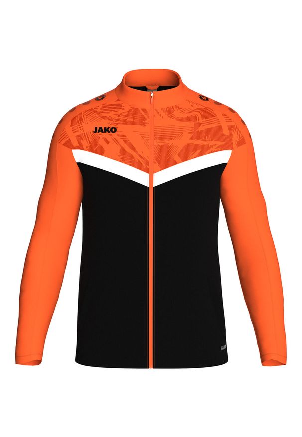 Dziecięca poliestrowa bluza dresowa Jako Iconic. Kolor: wielokolorowy, czarny, pomarańczowy. Materiał: dresówka, poliester. Styl: sportowy