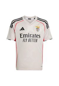 Adidas - Koszulka Benfica 25/26 Away Kids. Kolor: beżowy. Sport: piłka nożna