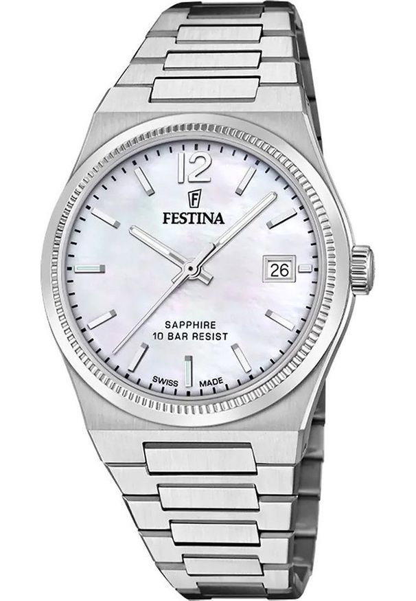 Zegarek Festina Zegarek damski Festina F20035-1 srebrny. Kolor: srebrny